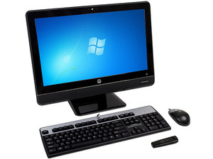 Computadora All-in-One HP Omni Pro 110,
Procesador Intel Celeron  E3400 (2.6 GHz),
Memoria 2 GB DDR3, D.D. de 320 GB, 
Video Intel GMA 4500, Windows 7 Starter,
Pantalla LCD de 20