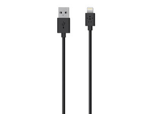 Cable Belkin Lightning de 8 pin a USB para carga y sincronización, 1.2m.