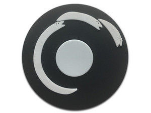 Fidget Spinner Brobotix. Color Negro, diseño Hipnosis.