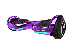 Hoverboard Eléctrico Hover All Star Plus con Faros LED, Resistente al Agua, Color Morado.