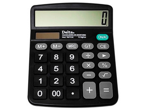 Calculadora de escritorio Delta 7807CDE de 12 dígitos pcel