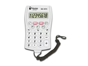 Calculadora Nextep de Bolsillo con Cordón, 8 Dígitos.