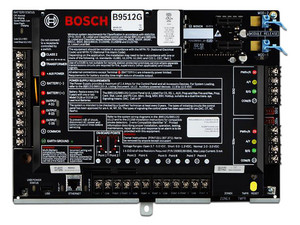 Panel de Alarma BOSCH I_B9512G hasta 32 lectoras de acceso, hasta 16 cámaras IP, hasta 255 eventos.