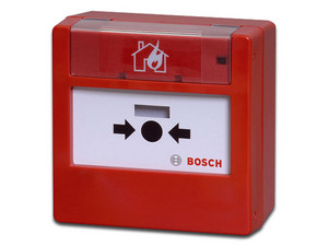 Pulsador de Alarma Manual BOSCH FMC-420RW-GSRRD Red de seguridad local LSN y verión LSN Improved, Restablecible, Color Rojo.