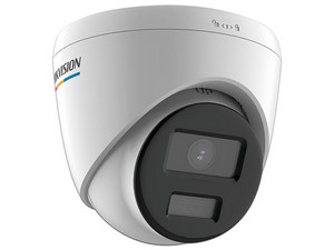 Cámara de Vigilancia IP Tipo Domo Hikvision DS-2CD1327G0-L(C) de 2MP (1920 x 1080), Lente 2.8 mm, IP67, Luz Blanca 30 m, Color Blanco.