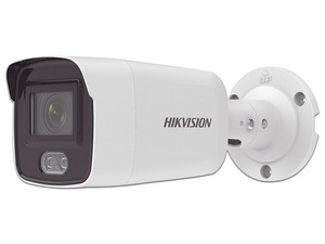 Cámara de Vigilancia IP Tipo Bala Hikvision DS-2CD2047G2-L(U)(C) de 4MP (2560 x 1140), Lente 2.8 mm, IR Hasta 40 m, Color Blanco.