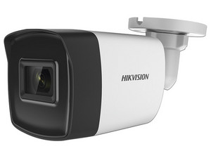 Cámara de Vigilancia Tipo Bala Hikvision DS-2CE16H0T-IT3F(C) de 5MP (2592 x 1944), Lente 2.8 mm, IR Hasta 40 m, Color Blanco.