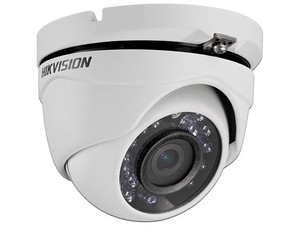Cámara Tipo Domo de vigilancia Hikvision DS-2CE56C0T-IRM de alta definición 720p, IP66.