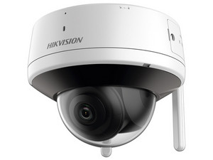 Cámara IP de vigilancia tipo domo Hikvision DS-2CV2121G2-IDW de 2MP, Lente de 2.8 mm, H.265+, 1920x1080, IR hasta 30m, IP66. Micrófono y Bocina Interconstruido