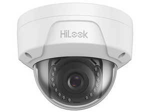 Cámara de vigilancia tipo domo HiLook IPCD-140H, lente de 2.8mm, IP67 IR 30m. Color Blanco.