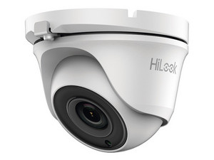 Cámara de vigilancia tipo domo HiLook THC-T110-M, IR hasta 20m, 720p de 1MP, IP66.
