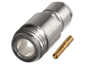 Conector N Hembra, de Rosca para cables RG-58/U, RG-142/U.