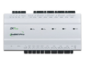 Panel IP Biométrico ZKTeco InBio-460 Pro Box para 4 puertas Green Label, hasta 8 lectores, con gabinete y fuente de poder, para Control de Acceso.