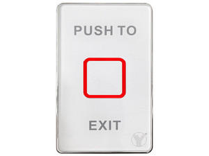 Botón de salida touch YLI Electronics TSK-830NC(LED), 12V, con luz led, salidas NC/COM/NO.