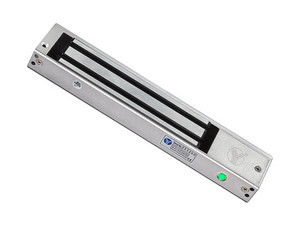 Chapa magnética YLI YM280NLED para puerta sencilla de madera, vidrio, metal, Fuerza de retención 280 Kg. Con Leds indicadores.dores.