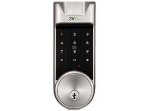 Cerradura digital ZKTeco AL30B, Lector de tarjeas Mifare, Bluetooth, Llave física, Teclado, para exteriores.
