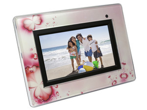 Portarretrato Digital cenOmax LCD de 7 pulgadas, Reproduce JPEG, y MP3.
