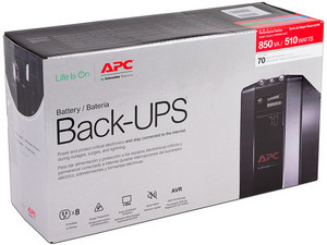 Batería de Respaldo APC BX850M de 850VA(510W) con 8 contactos, NEMA 5-15P,  120V.
