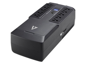 Batería de Respaldo V7 UPS1DT750-1N de 750VA/450Watts con 10 contactos, 110V.