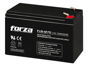 Batería de plomo-ácido Forza FUB-1270, 12V/7A.