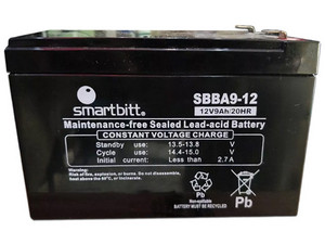 Batería de reemplazo Smartbitt SBBA12-9 de 12V/9Ah.