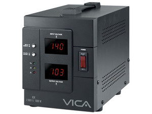 Regulador de Voltaje VICA R2K de 2500VA/1500 Watts con 4 contactos, 120V.