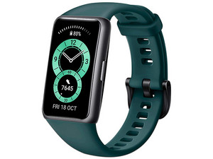SmartBand Huawei Band 6: correa de silicón, Resistente al agua. Color Verde.