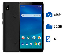 Smartphone ZTE Blade L210:
Procesador Quad Core (hasta 1.4 GHz),
Memoria RAM de 1GB, Almacenamiento de 32GB,
Pantalla LED Multi Touch de 6