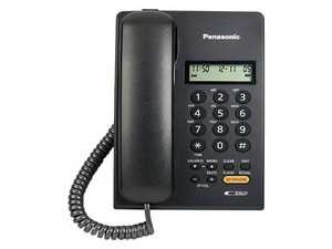 Teléfono Panasonic KX-T7705X con identificador de llamadas. Color Negro.