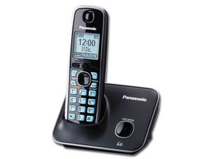 Teléfono analógico Panasonic KX-TG4111MEB con pantalla LCD de 1.8