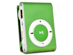 Mini Reproductor MP3 Brobotix 093099, lector microSD (hasta 32GB) Color Verde.