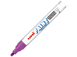 Marcador Industrial Permanente Unipaint Color Violeta Caja Con 12