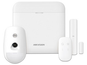 KIT de Alarma AX PRO, Incluye 1 Hub, 1 Sensor PIR con Cámara, 1 Contacto Magnético, 1 Control Remoto, Wi-Fi, Compatible con Hik-Connect P2P.