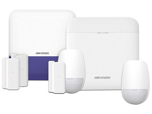 KIT de Alarma HIKVISION DS-PWA48-KSDV2 AX PRO con GSM (3G/4G), Incluye: 1 Hub, 2 Sensores PIR, 3 Contactos Magnéticos Mini, 1 Control Remoto, 1 Sirena Inalambrica Exterior, 1 WiFi, 1 MICROSIM30M2M con 1 mes de servicio, Compatible con Hik-Connect P2P.