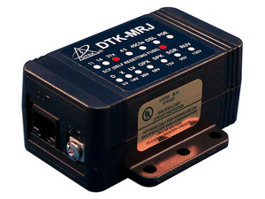 Protector Contra Sobretensiones Ditek DTK-MRJ31XSCPWP para Marcador Telefónico del Panel de Incendio o de Alarma, Color Negro.