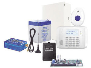 Kit de Alarma Honeywell Resideo Vista48 con Comunicador 2G, Botón de Pánico y Detección de Caídas inalámbrico, Gabinete, transformador y Batería.
