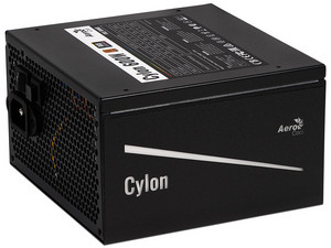 Fuente de poder Aerocool Cylon RGB de 600W, ATX, 80 PLUS Bronze.