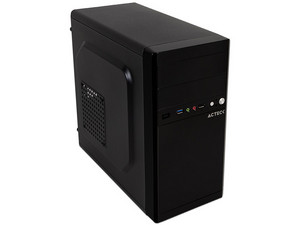 Gabinete Acteck  Performance AC-929011, Micro-ATX, (Incluye fuente de 500W). Color Negro.