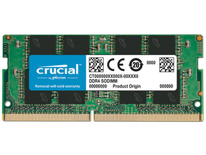 Memoria SODIMM Crucial, DDR4 PC4-25600 (3200MHz), CL22, 16GB.