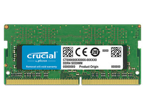 Memoria SODIMM Crucial DDR4 PC4-21300 (2666 MHz), CL19, 8GB.