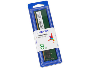 Memoria DIMM Adata DDR4 PC4-21300 (2666MHz), CL19, 8GB.