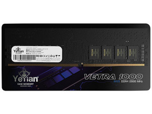 Memoria DIMM Yeyian Vetra 1000 DDR4 PC4-21300 (2666MHz), CL19, 8GB. Color Negro.