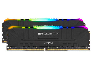 Memoria Crucial Ballistix BL2K16G32C16U4BL, RGB, DDR4, PC4-25600 (3200MHz), CL16, 32GB (2 x 16GB).
