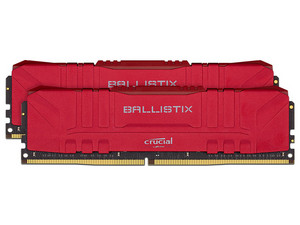 Memoria DIMM Crucial Ballistix BL2K8G26C16U4R, DDR4, PC4-21300 (2666MHz), CL16, 16GB (2x8GB).