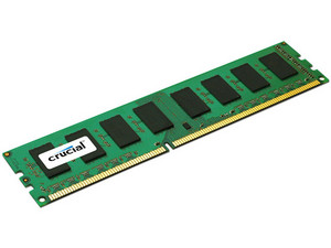 Memoria Crucial DDR3 PC3-12800 (1600 MHz) CL11, 4 GB.
