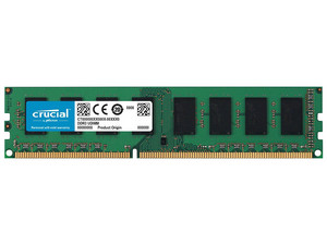 Memoria Crucial DDR3L PC3L-12800 (1600 MHz), CL11, 4GB.
