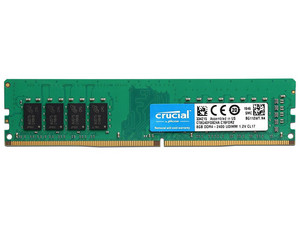 Memoria Crucial DDR4, PC4-19200 (2400MHz) de 8 GB.