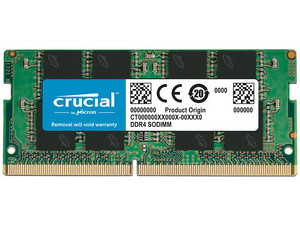 Memoria SODIMM Crucial DDR4 PC4-21300 (2666MHz), CL19, 8GB.