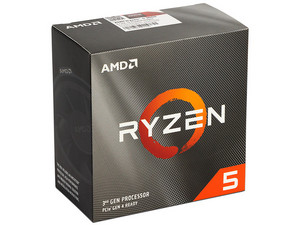 Third Generation AMD Ryzen 5 3600 Processor, 3.6 GHz (up to 4.2 GHz), Socket AM4, 32MB Cache, Six-Core, 65W.