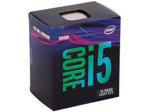 9th Generation Intel Core i5-9400 Processor, 2.9 GHz (up to 4.1 GHz) with Intel HD Graphics 630, Socket 1151, 9 MB Cache, Six-Core, 14nm.